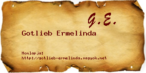 Gotlieb Ermelinda névjegykártya